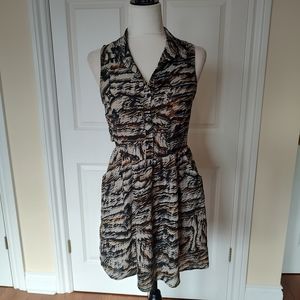 Lush Nordstrom Print Dress with Collar